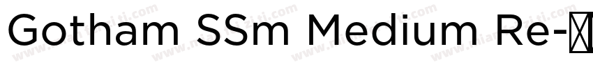 Gotham SSm Medium Re字体转换